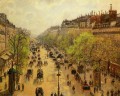 camille pissarro boulevard montmartre primavera 1897 parisino